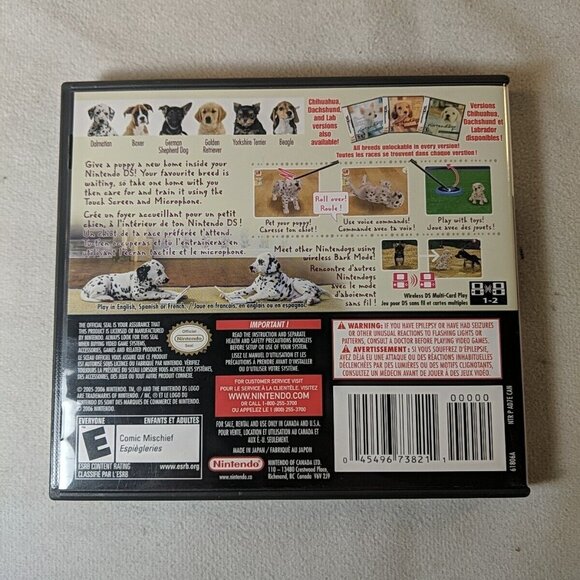 Nintendo DS Nintendogs Dalmatian & Friends Limited Edition CIB 2006 E Game WORKS - Picture 3 of 7